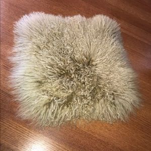 West elm Mongolian lamb pillow cover